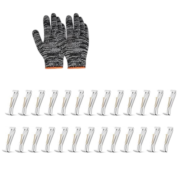 28Pcs Concealed Gutter Brackets Heavy Duty Rain Gutter Hangers With Screws And Clamps for Outdoor Daily Use Enduring