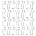 thumbnail image 1 of 28Pcs Curtain Track Hooks S-Shaped Metal Drapery Hook Pins, Silver, 1 of 6
