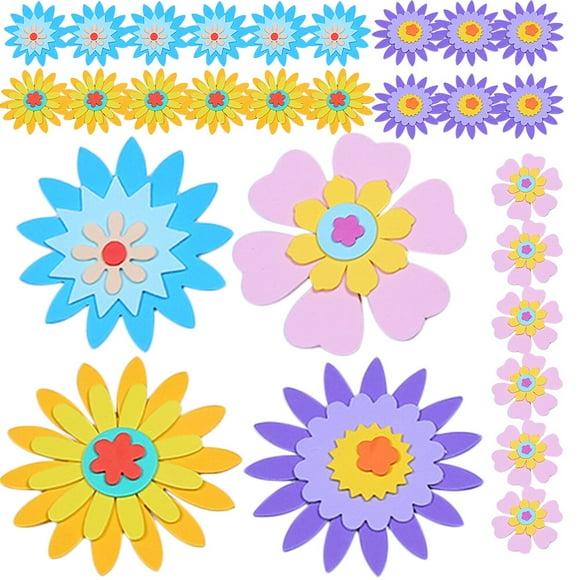 Foam Flower Stickers