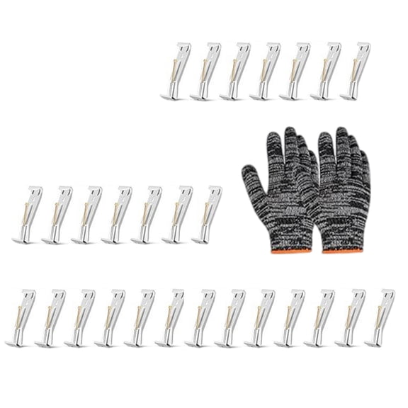 28Pcs Gutter Hangers Concealed Gutter Bracket for 5inch Aluminum Gutters