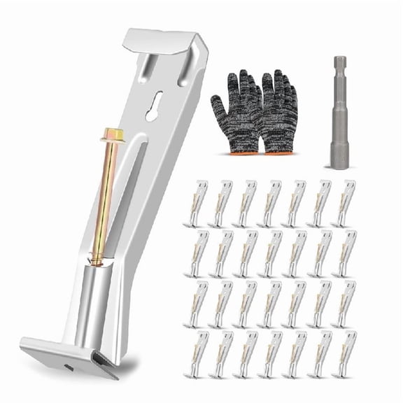 28Pcs Hide Gutter Hangers Sturdy Brackets with Screws Accessory for Outdoor Use Gutter Repairs Tool