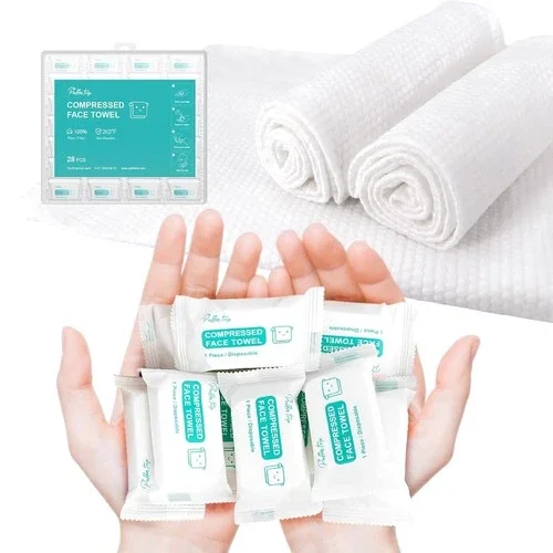 28Pcs Large Disposable Face Towels Thick Compressed Washcloths
