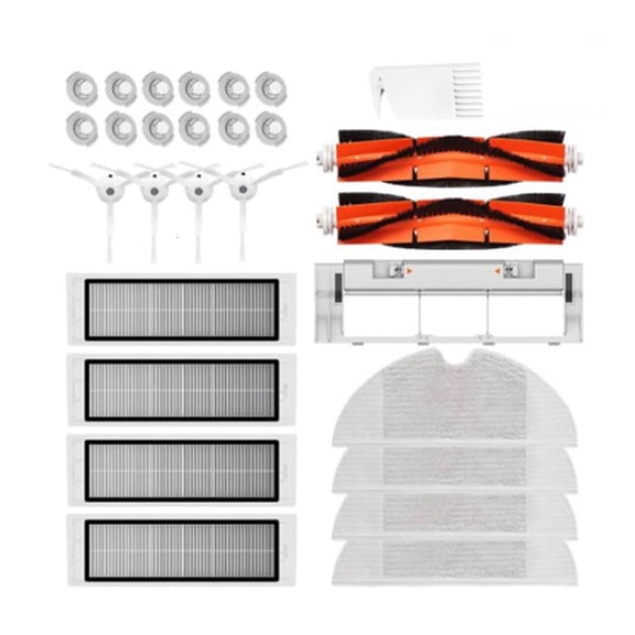28Pcs Robotic Vacuum Cleaner Replacement Parts Accessories Main Side Brush HEPA Filter Mop Cloth Kits for S50 S51 S55