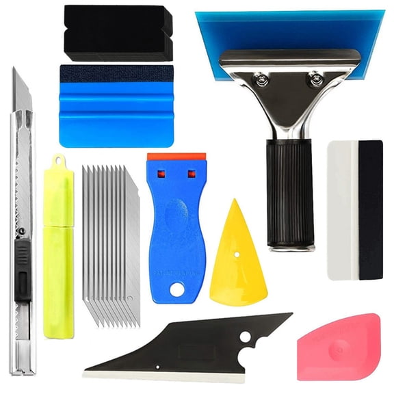 28Pcs Window Tint Squeegee Tools Kit for Car Glass Film Window Tinting Vinyl Wrap Installation Glass Film Scraper Tool