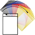thumbnail image 1 of 28Piece Work Note Holder Reusable Note Holder Pocket Plastic File Bag Dry Erase Sleeve for Teacher Office Organization A, 1 of 8