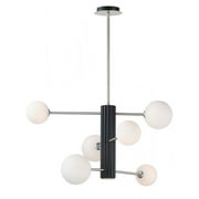 -28W 7 Led Chandelier-30 Inches Wide By 16 Inches High Et2 Lighting E24064-92Bksn