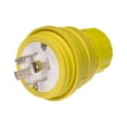 28W75 Watertite Wet Location Locking Blade Plug Yellow Electrical