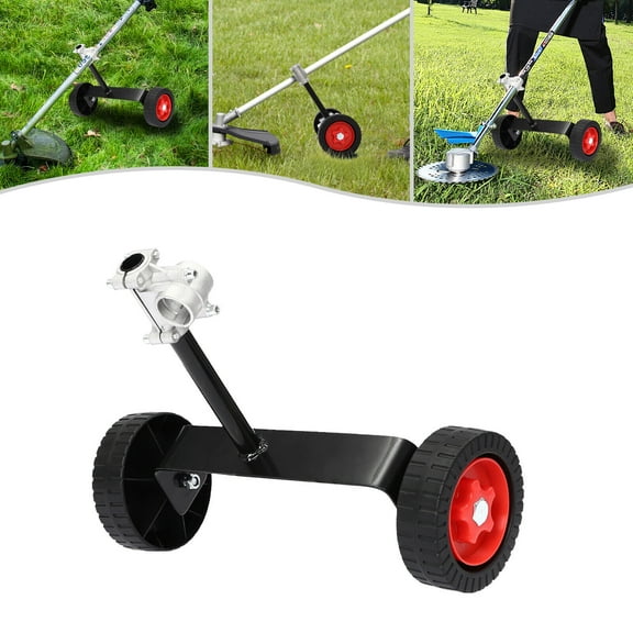 28cm Portable Support Wheel Lawn Mower Support Wheel Weed Trimmer Auxiliary Wheels for garden weeding, road trimming