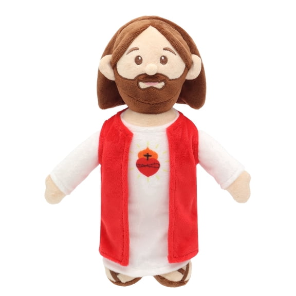 28cm Round Nose Jesus Plush Doll, Christian Stuffed Toy For Kids, Religious Gift For Christening, Baptism, Easter, Sunday School, Nursery Decor, Faith Keepsake