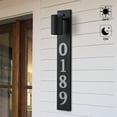 thumbnail image 1 of 28in. Black Dusk to Dawn Outdoor Wall Light with Optional Door Numbers and Bulb Included for Outside, 1 of 7