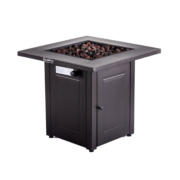 28in Propane Table 50000 BTU Outdoor Brown Square Gas Table