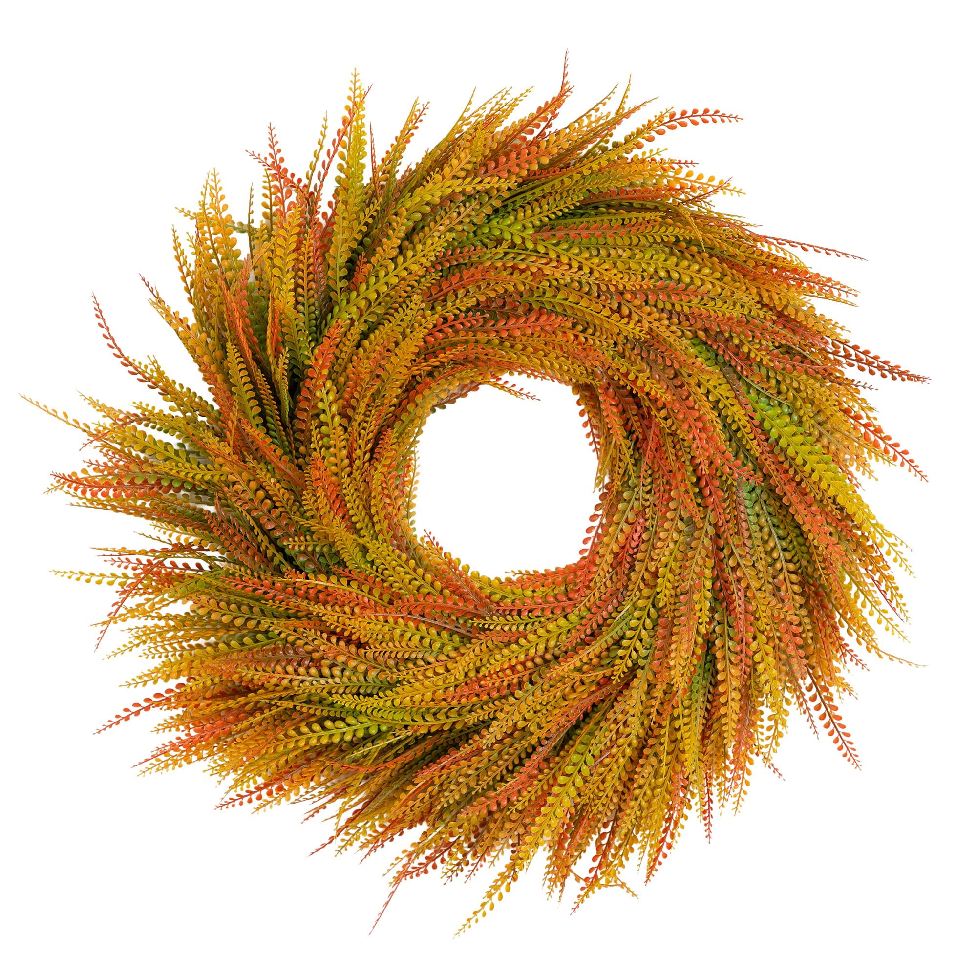 28in. UV Artificial Fall Wheat Grass Wreath