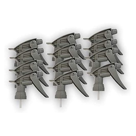 28mm Gray Chemical Resistant Spray Head 9-1/4" Dip Tube (12-Pack)