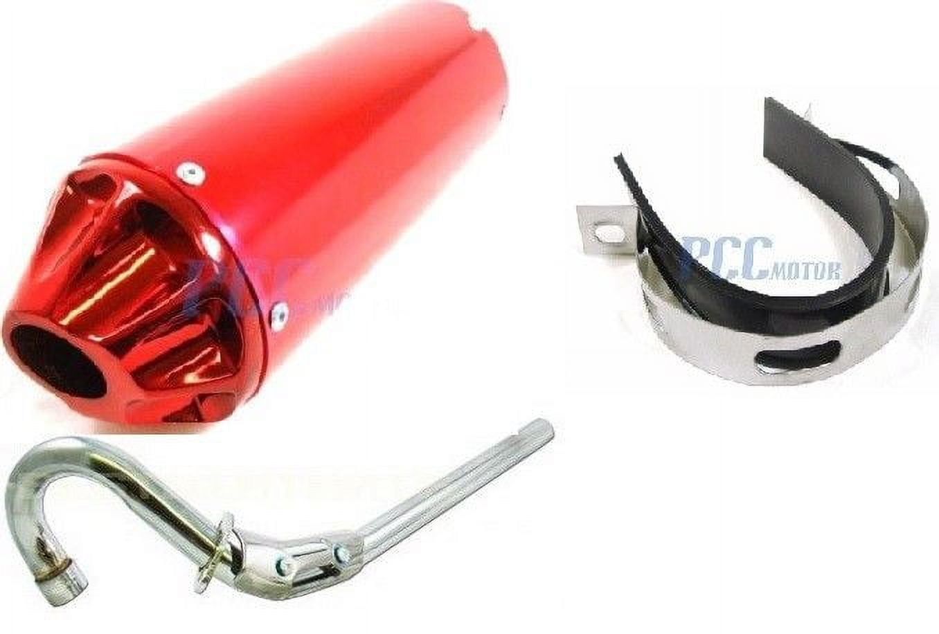 28mm MUFFLER EXHAUST PIPE XR50 CRF50 PIT DIRT BIKE 107 110 125cc RED