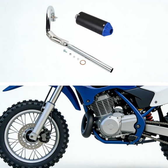 28mm Muffler & Exhaust Pipe Assembly Small CC Dirt Bike Use