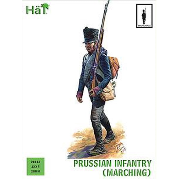 28mm Napoleonic Prussian Infantry Marching (32) HAT 28013