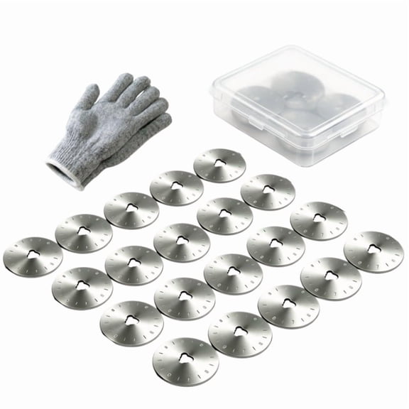 28mm Rotary Cutter Blades 20 Pack , Replacement Rotary Blade for Arts Crafts Quilting Scrapbooking Sewing, Sharp and Durable,Suitable for Most 28mm Rotary Cutters