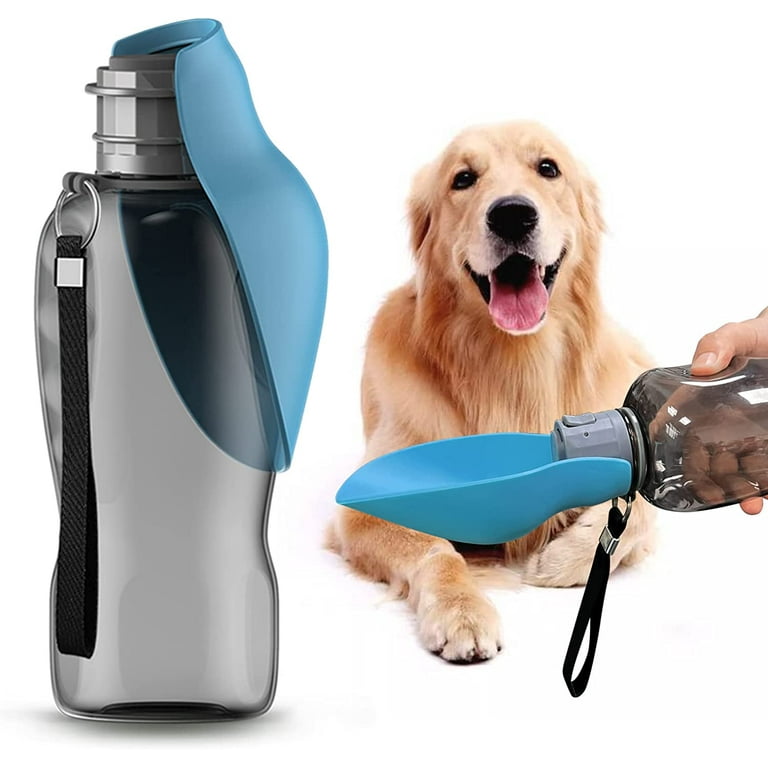 28oz Large Dog Water Bottle Upgrade Foldable Water Drinking Dispenser Portable Water Bottle for Medium Large Dogs Outdoor Walking Travel Beach Hiking BPA Free Walmart