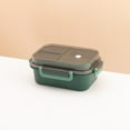 thumbnail image 1 of 28oz Stainless Steel Leakproof 2-Compartment Bento Lunch Box/Portion Control Food Container with Lunch Bag and Cutlery Set, BPA Free -Blue, 1 of 8