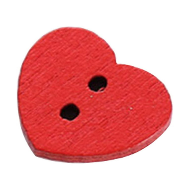 Easy Button Heart Craft for Kids