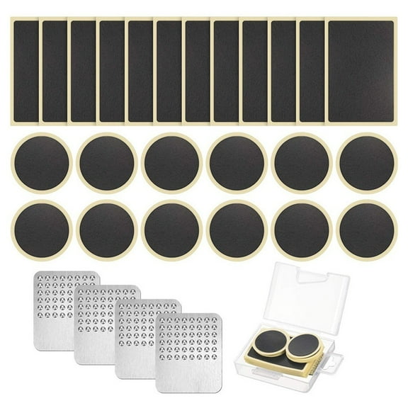28pcs Glueless Bike Bicycle Tire Tube Puncture Repair Patch Tools