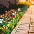 thumbnail image 1 of OLOV 24" x 30" Green Vinyl Iron Metal Garden Fence Panel, 1 of 9