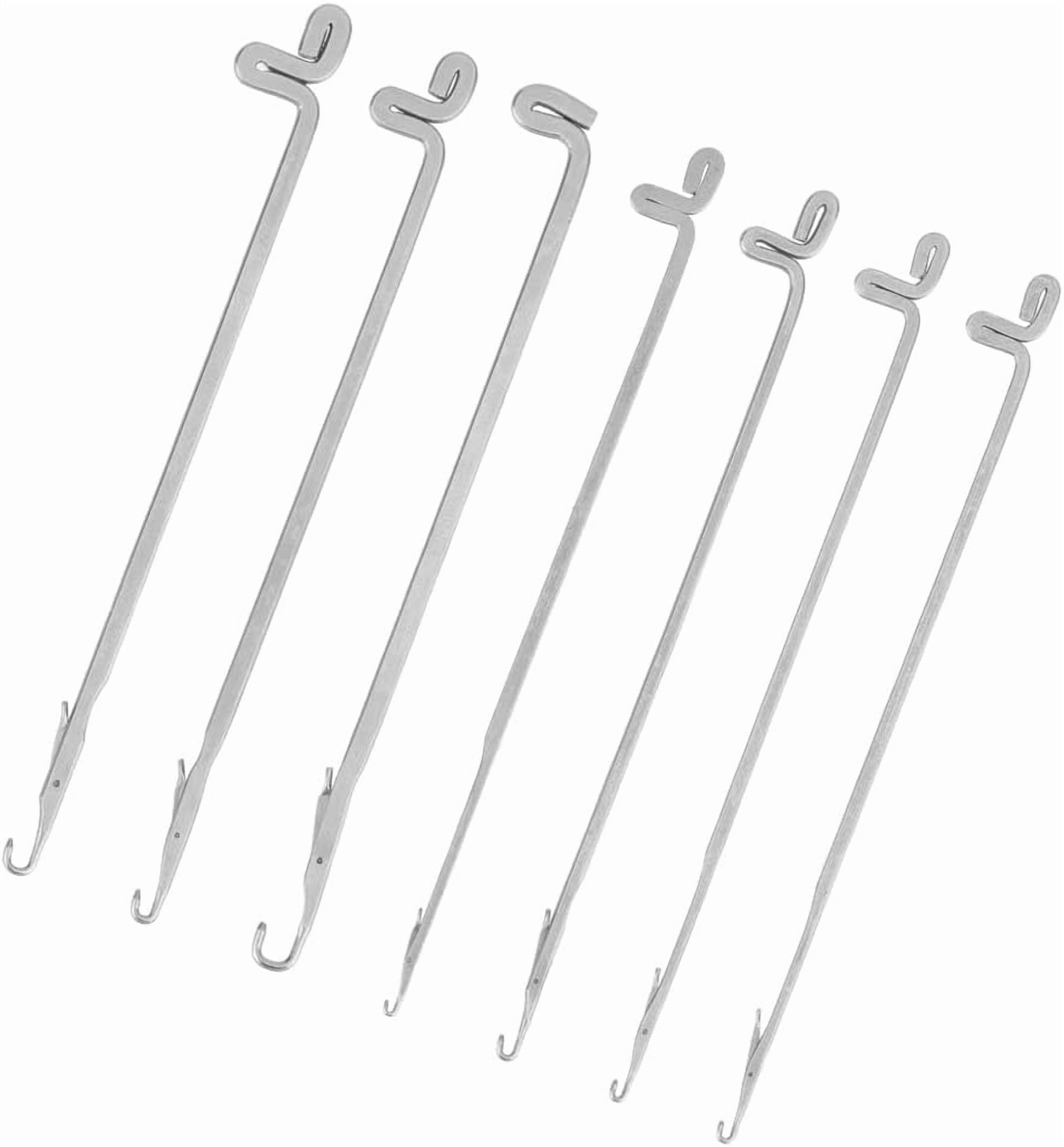 Snagging Thread 28pcs Latch Crochet Hooks Steel Sewing Needles Embroidery Threads ...