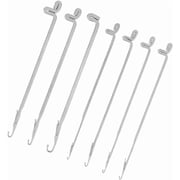 28pcs Latch Crochet Hooks Steel Sewing Needles Embroidery Threads Knitting Picker Snag Fixer Sweater Repair Tool for DIY Weave Knitting Revamping Clothes Threading Beads Woolen Crafts Silver