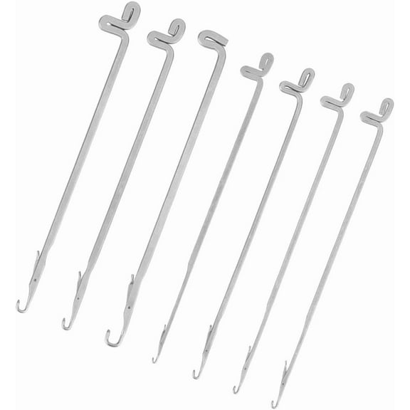 28pcs Latch Crochet Hooks Steel Sewing Needles Embroidery Threads Knitting Picker Snag Fixer Sweater Repair Tool