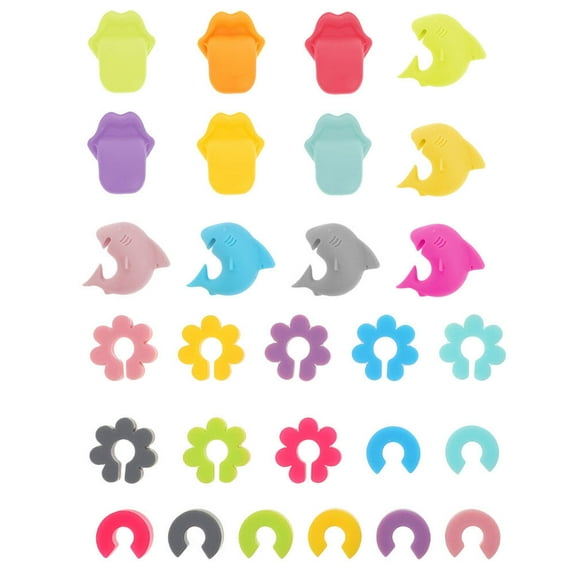 28pcs Wine Glass Markers Silicone Drinks Markers Wine Glass Charm Wine Charms Silicone Drink Marker