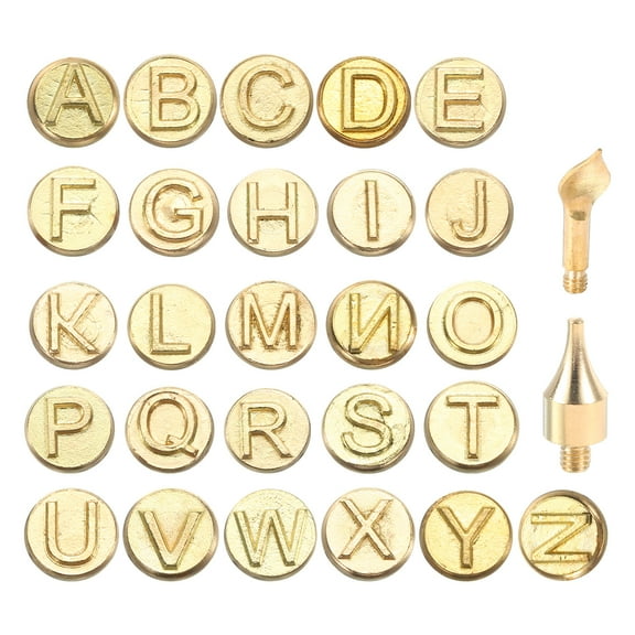 28pcs Wood Burning Kit, Letter Wood Burner Tool Alphabet Carving Adults Crafts Pyrography
