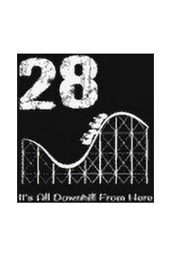 28th Birthday It's All Downhill From Here: with MORE space for writing and drawing, and positive sayings! birthday designs, you can explore the marketplace for gift, christmas, and vintage / 28th Year