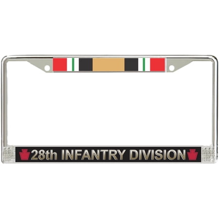 28th Infantry Division Iraq Veteran Service Ribbon License Plate Frame