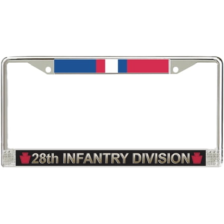 28th Infantry Division Kosovo Veteran Service Ribbon License Plate Frame