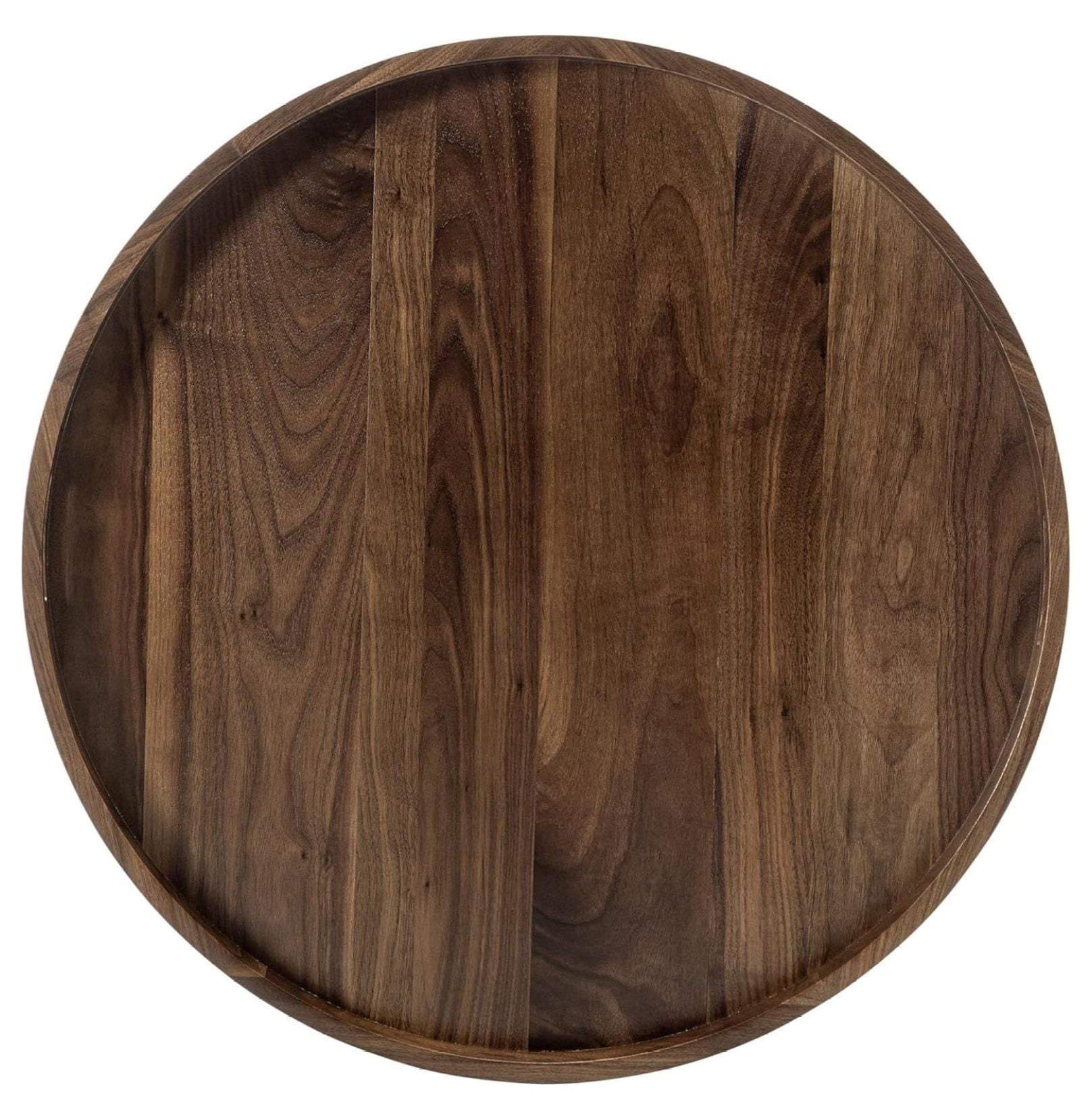 28x 28 inches Extra Large Round Ottoman Table Tray Wooden Solid Serving ...