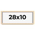 thumbnail image 1 of 28x10 Frame Beige Real Wood Picture Frame Width 0.75 inches | Interior Frame Depth 0.5 inches |, 1 of 8