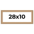 thumbnail image 1 of 28x10 Frame Charleston Honey Brown Solid Wood Picture Frame Width 1.75 Inches | Interior Depth 0.5, 1 of 8