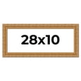 thumbnail image 1 of 28x10 Frame Gold Ornate Solid Wood Picture Frame | 2 Inch Moulding Width | Firman Traditional Photo, 1 of 8