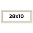 thumbnail image 1 of 28x10 Frame White Real Wood Picture Frame Width 1.75 inches | Interior Frame Depth 0.5 inches |, 1 of 8
