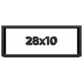 thumbnail image 1 of 28x10 Shadow Box Frame Black | 1 inches Deep Real Wood Contemporary Shadowbox Display Frame | UV, 1 of 8