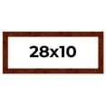 thumbnail image 1 of 28x10 Walnut Brown Veneer Real Wood Picture Frame Width 1.75 inches | Interior Frame Depth 0.5, 1 of 8