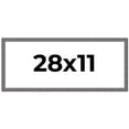 thumbnail image 1 of 28x11 Frame Blue Kingsley Pewter Solid Wood Picture Frame Width 0.75 Inches |Interior Depth 0.5, 1 of 8
