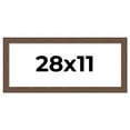 thumbnail image 1 of 28x11 Frame Brown Farmhouse Solid Wood Picture Frame Width 1.5 Inches | Interior Frame Depth 0.5, 1 of 8