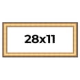 thumbnail image 1 of 28x11 Frame Gold Plein Aire Solid Wood Picture Frame Width 2 Inches | Interior Frame Depth 0.5, 1 of 8