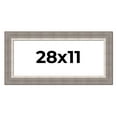 thumbnail image 1 of 28x11 Frame Grey Real Wood Picture Frame Width 2.75 Inches | Interior Frame Depth 0.5 Inches |, 1 of 8