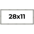thumbnail image 1 of 28x11 Frame Silver Grey Distressed Solid Wood Picture Frame | 0.75 Inch Moulding Width | Interior, 1 of 8