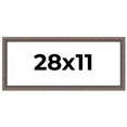 thumbnail image 1 of 28x11 Frame Silver Real Wood Picture Frame Width 1.25 Inches | Interior Frame Depth 0.5 Inches |, 1 of 8