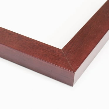 28x12 Dark Brown Real Wood Picture Frame Width 1.25 inches | Interior Frame Depth 0.5 inches |