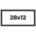 thumbnail image 1 of 28x12 Frame Black Real Wood Picture Frame Width 1.25 Inches | Interior Frame Depth 0.5 Inches |, 1 of 8