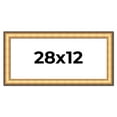 thumbnail image 1 of 28x12 Frame Gold Plein Aire Solid Wood Picture Frame Width 2 Inches | Interior Frame Depth 0.5, 1 of 8